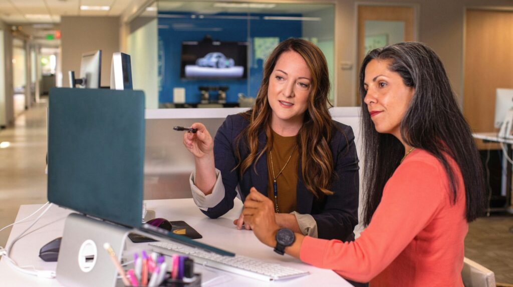Business owner getting advice on AI Risk